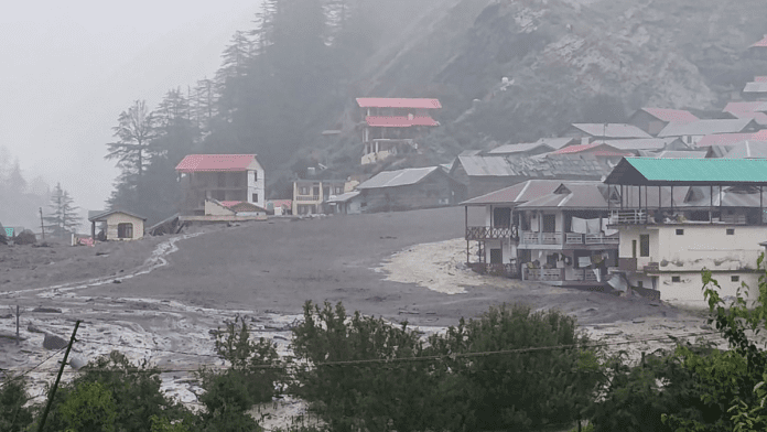 Intense cloudburst triggers destructive flash flood in Uttarakhand's Dharali town