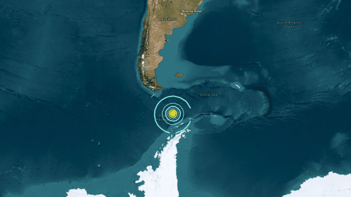 Drake Passage rattled by 7.5 magnitude earthquake near southern tip of Chile and Argentina