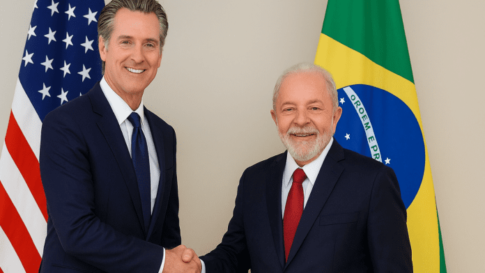 Newsom strikes climate deal with Brazil after Trump calls climate change a con job