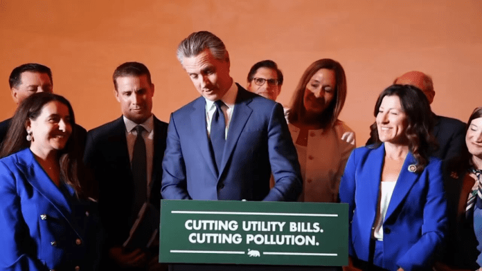 Newsom signs California climate package with billions for rail, transit, and clean power