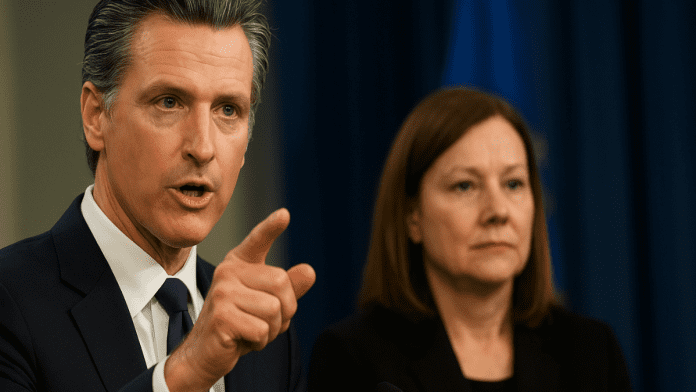 Newsom’s Sharp Attack: GM CEO Cast as Villain in EV and Air Quality Battle