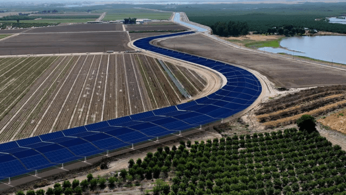 Solar canals in California mark a breakthrough for clean power and water efficiency