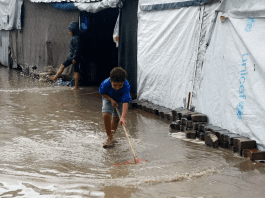 Gaza camps drown under winter storm as shortages leave families without warmth or dry shelter Gaza tent camps flood as winter storm hits and essential aid falls short