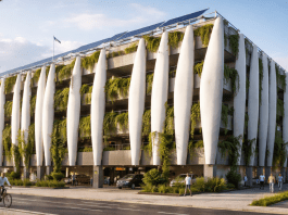 Sweden reuses wind turbine blades to build a multi-story parking garage