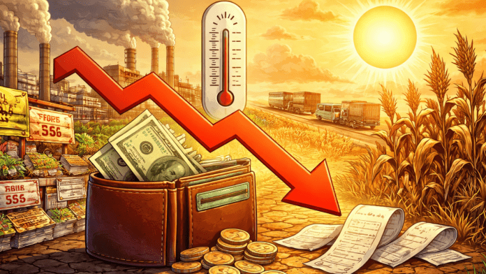 Climate change is already taking money out of American paychecks by about 12%