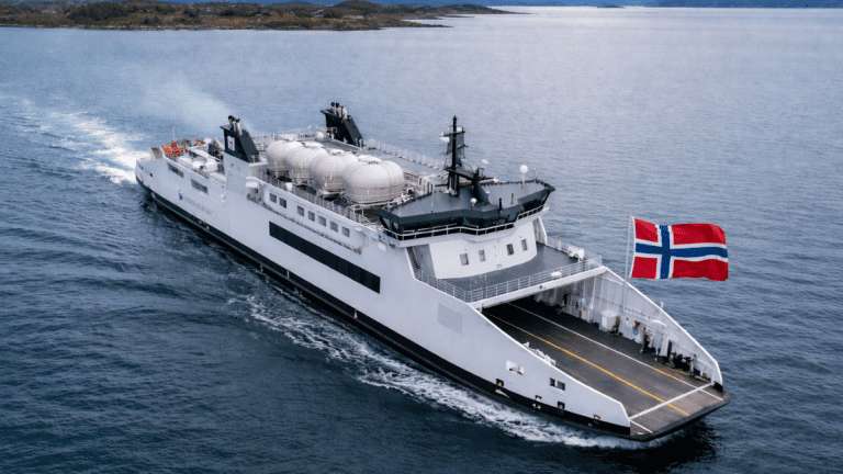Hydrogen cargo ship launched by Norway to cut emissions